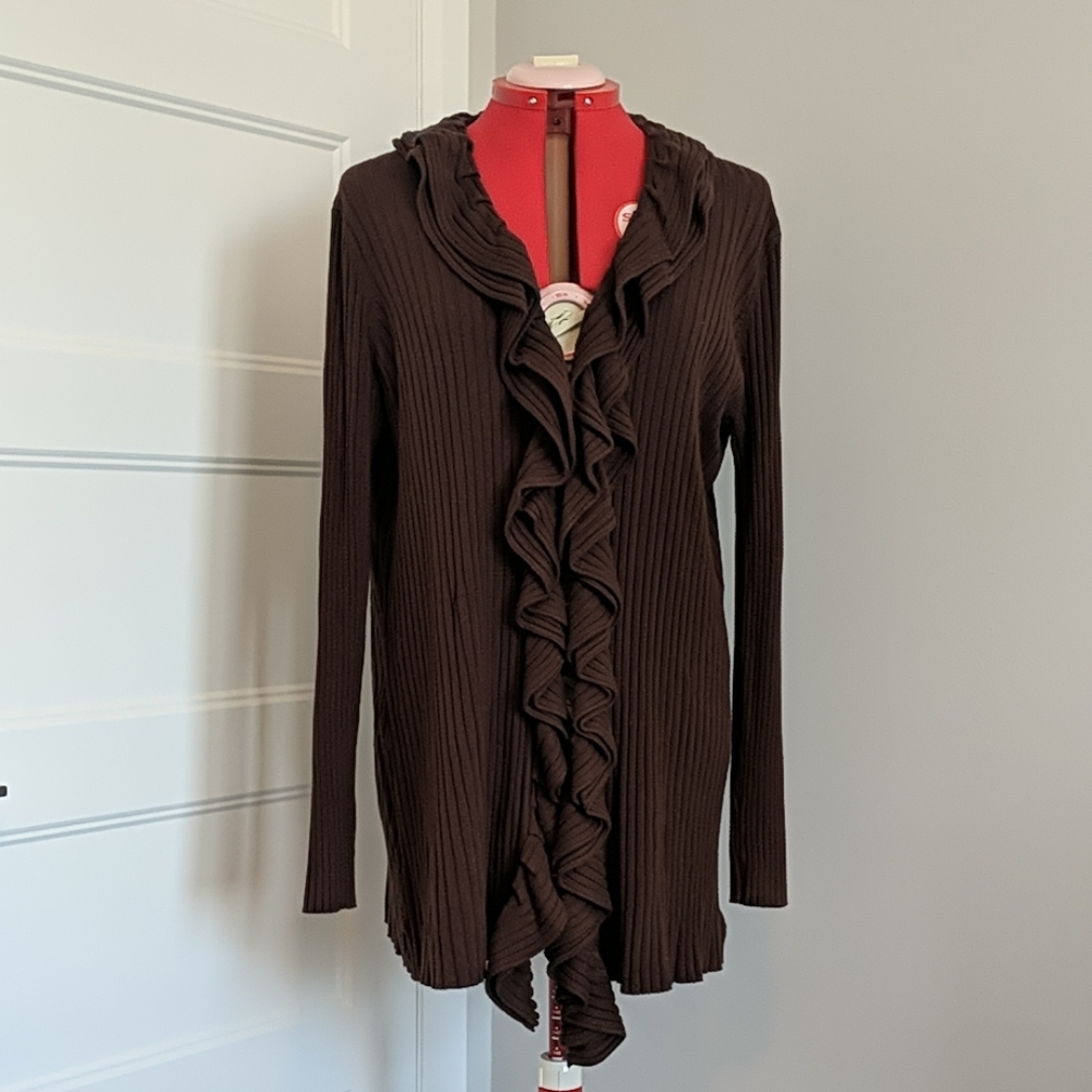 Cable knit cardigan